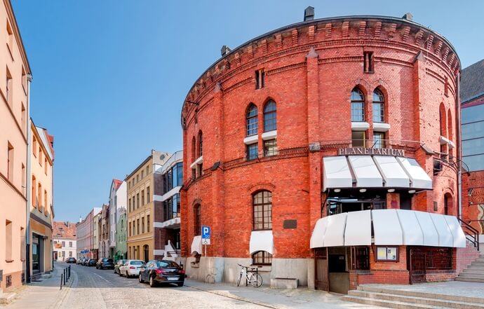 Planetarium Toruń na trasie Poznań-Ciechocinek