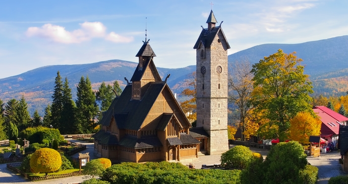 wyjazd do Karpacza kościół