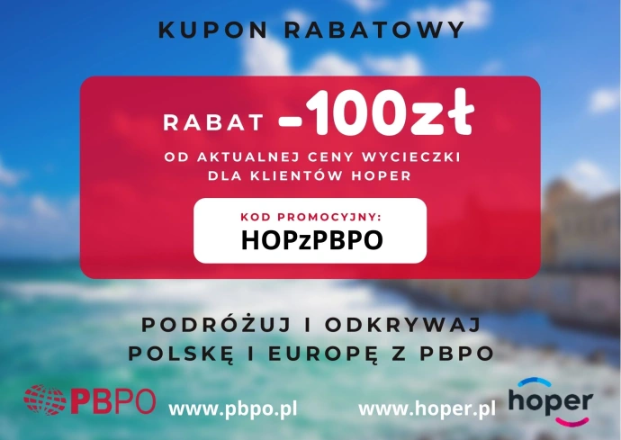 Kupon PBPO wycieczki Olsztyn